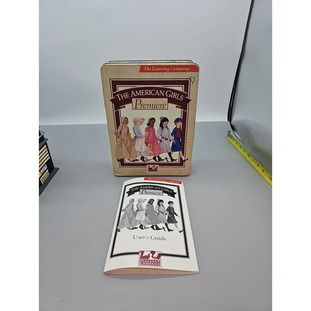 American Girl Doll Metal Tin Box & Book  Premiere Learning Pleasant Company